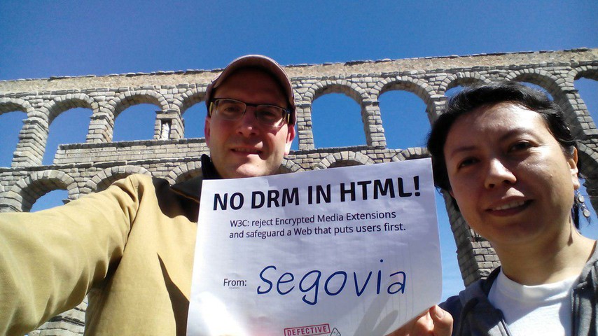 Image for Segovia, Spain: Selfie against DRM in Web standards