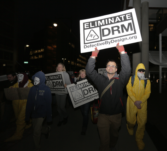 Image for Protesting Microsoft's push for DRM in Web standards