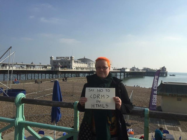 Image for Brighton Pier, England -- Selfie against DRM in Web standards